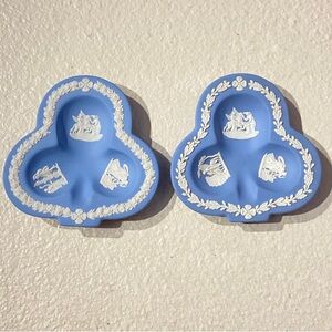 Two Wedgwood Jasperware Clover dishes